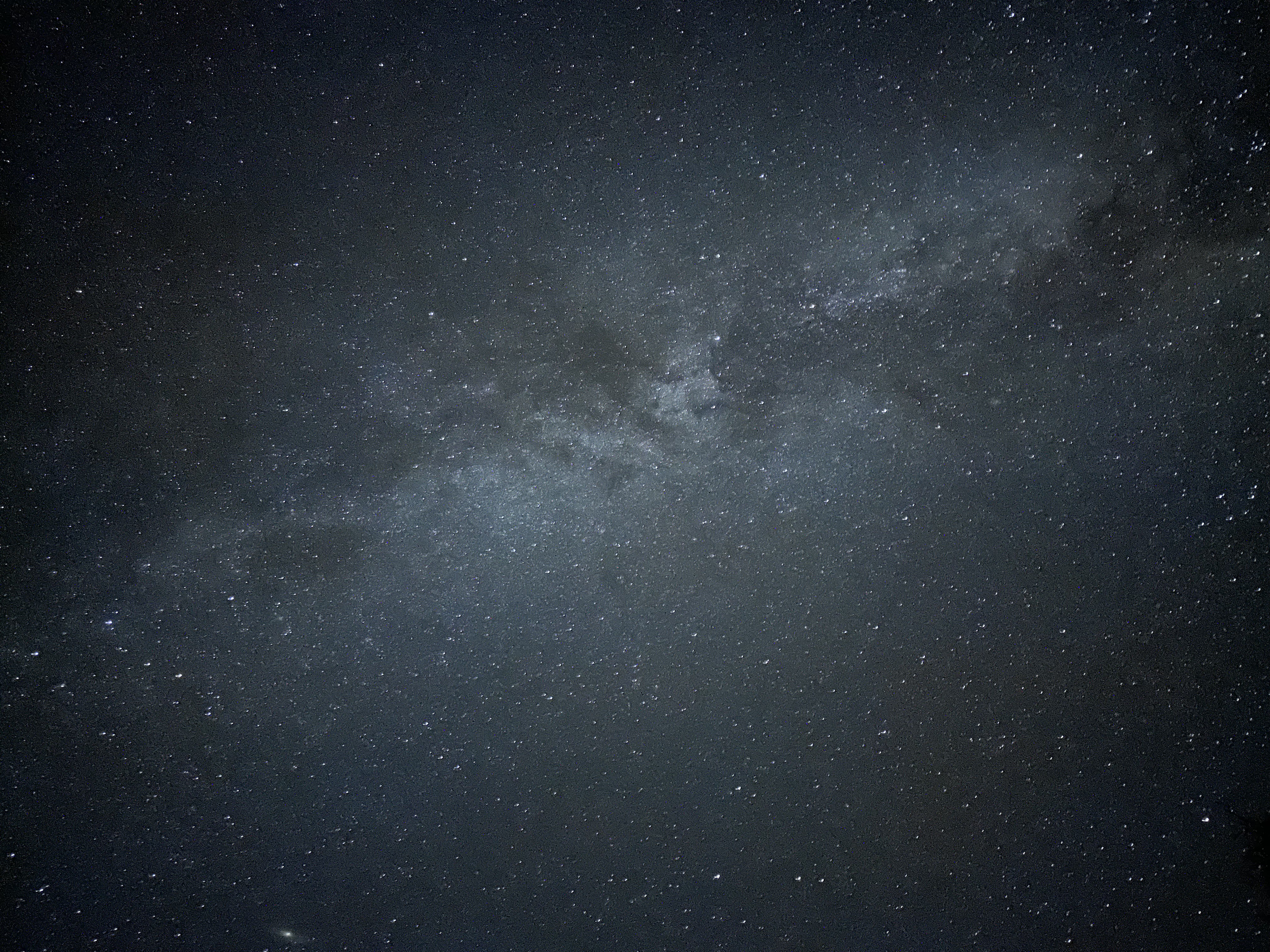 Milky Way photographed from the cabin deck at Moonlight Ridge